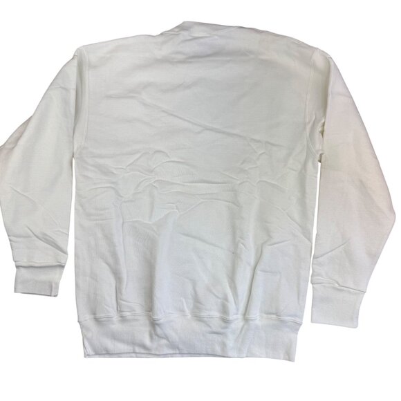 90s MOYERS' Biergarten Deutschland White Sweatshirt Beer & Schnaps Size L - Picture 3 of 10